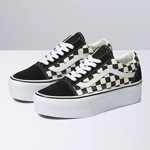 Platform Checkered Vans